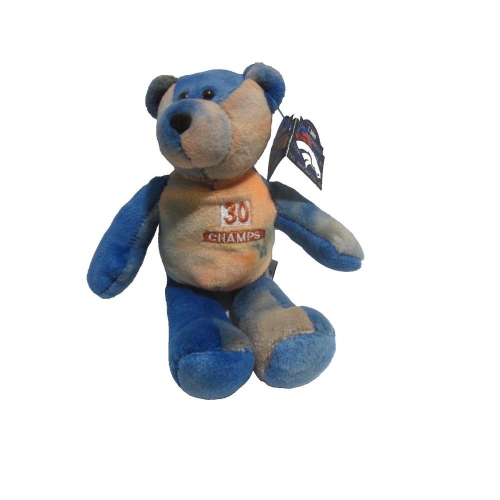 Vintage 1998 Denver Broncos Terrell Davis Champs 8 1/2" Teddy Bear  Pro Bear